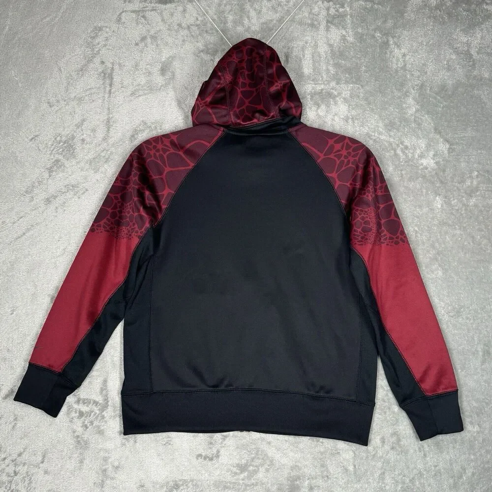 Nike Lebron James Shirt Boys Large Black Red Basketball Hoodie Sweatshirt Street
